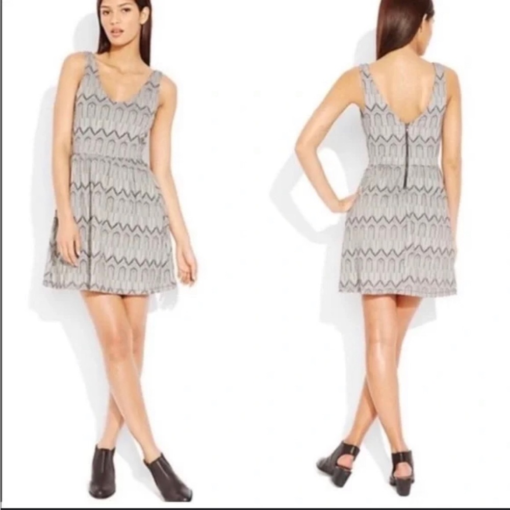 Lucky Brand Chevron Knit Skater Dress Size 1X EUC